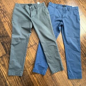 Men's Banana Republic Core Temp Slim Fit Chino Pants - Gray and Blue. 32x30